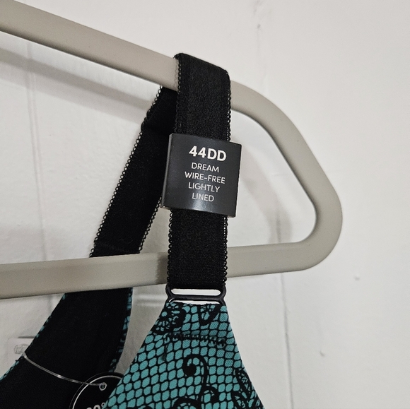 NWT Torrid Black and Teal Floral Dream Wire-Free Bra - Picture 3 of 4